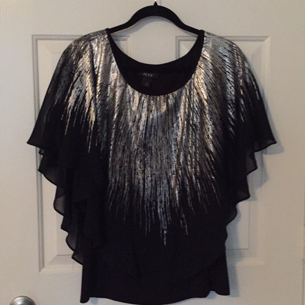 Poncho Blouse With Tank